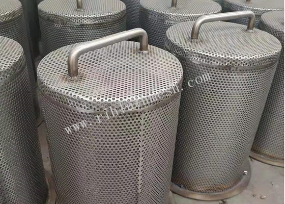 Ss304 Decorative Wire Mesh 1.2mm Thickness Perforated Metal Pipe Oxidation Treatment